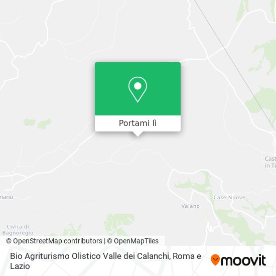 Mappa Bio Agriturismo Olistico Valle dei Calanchi