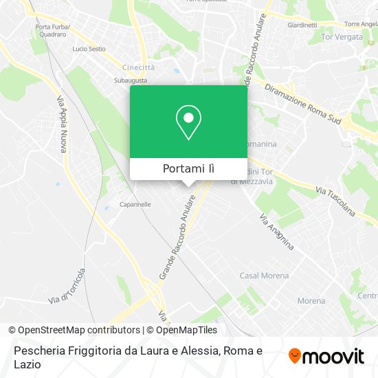 Mappa Pescheria Friggitoria da Laura e Alessia