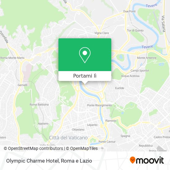 Mappa Olympic Charme Hotel