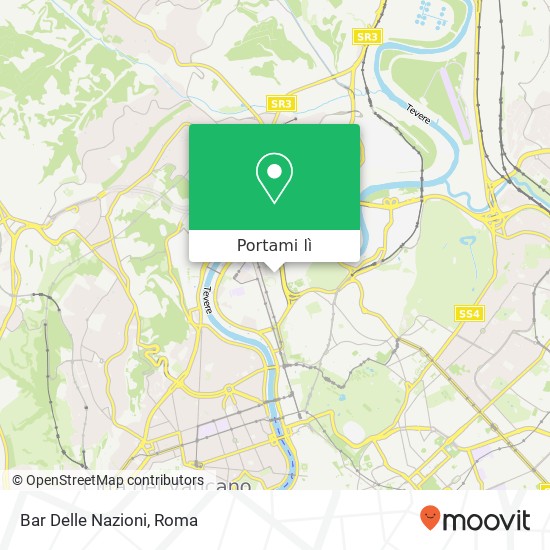 Mappa Bar Delle Nazioni