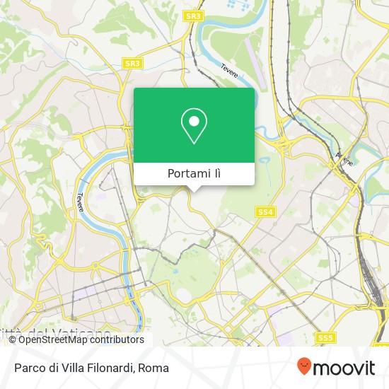 Mappa Parco di Villa Filonardi