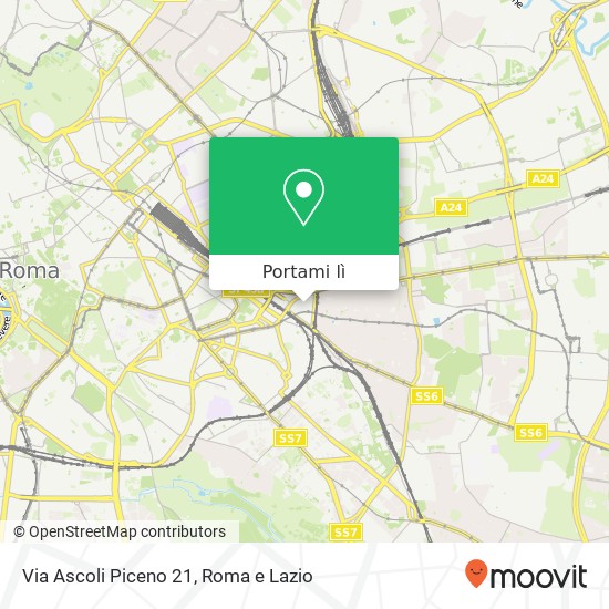 Mappa Via Ascoli Piceno  21