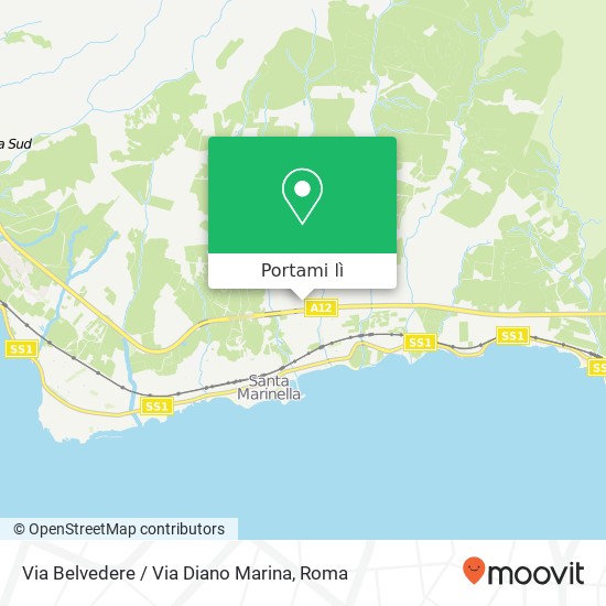 Mappa Via Belvedere / Via Diano Marina