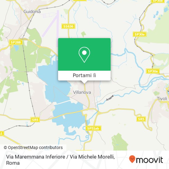 Mappa Via Maremmana Inferiore / Via Michele Morelli
