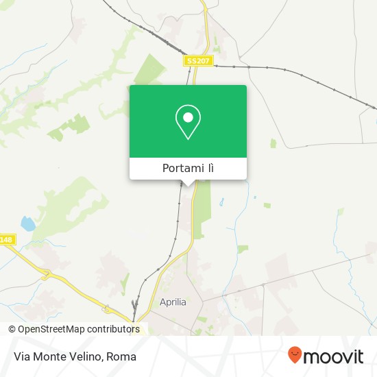 Mappa Via Monte Velino