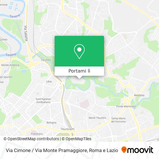 Mappa Via Cimone / Via Monte Pramaggiore