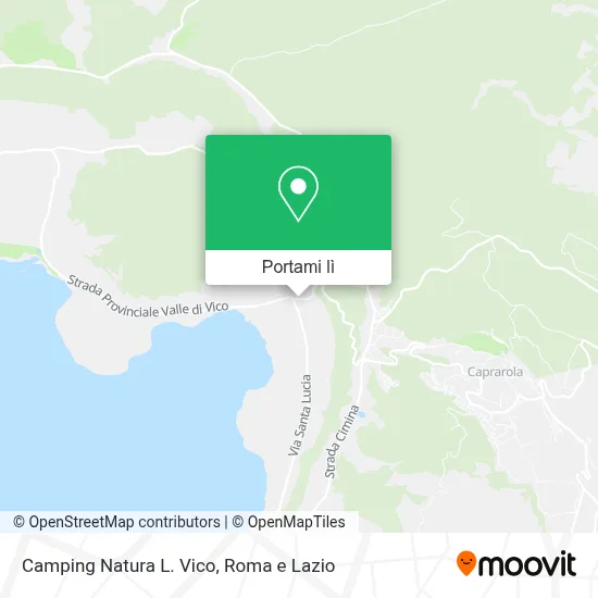 Mappa Camping Natura L. Vico