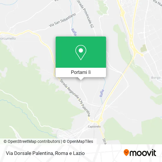 Mappa Via Dorsale Palentina