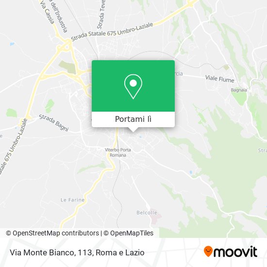 Mappa Via Monte Bianco, 113