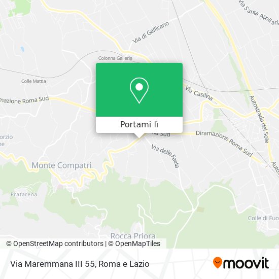 Mappa Via Maremmana III 55