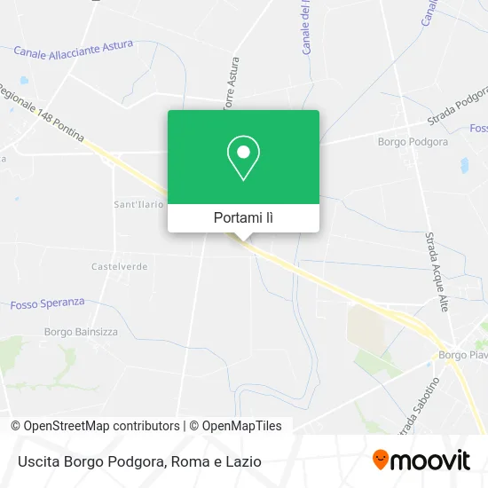 Mappa Uscita Borgo Podgora