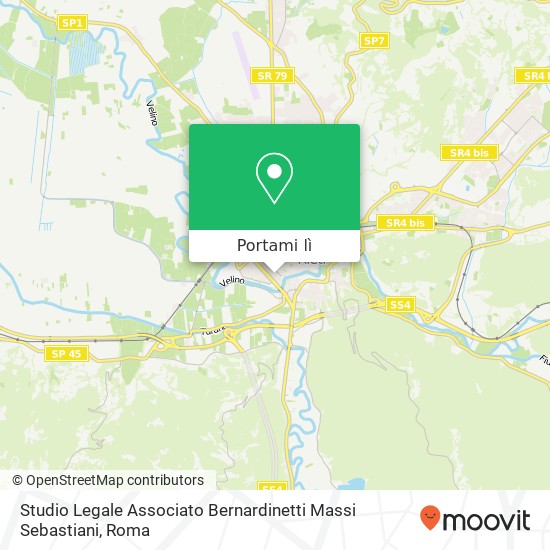 Mappa Studio Legale Associato Bernardinetti Massi Sebastiani