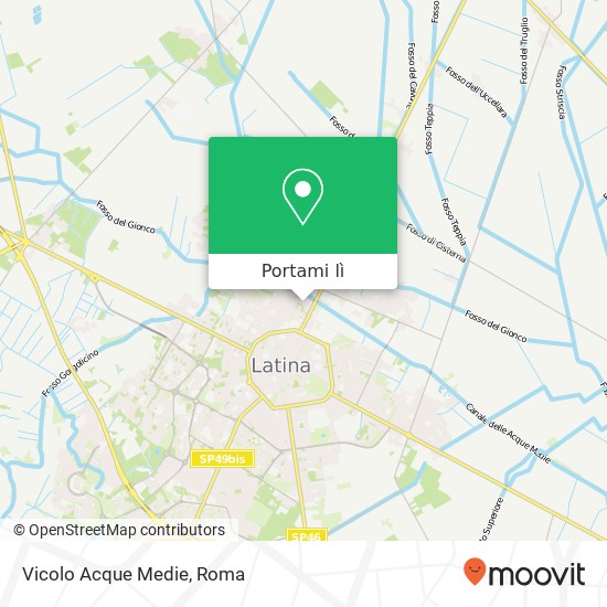 Mappa Vicolo Acque Medie