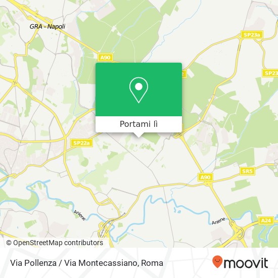 Mappa Via Pollenza / Via Montecassiano