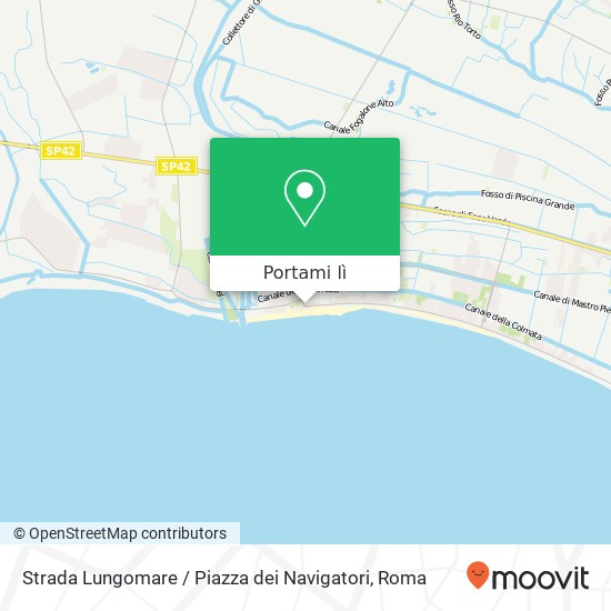 Mappa Strada Lungomare / Piazza dei Navigatori