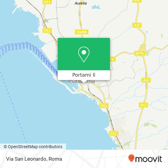 Mappa Via San Leonardo