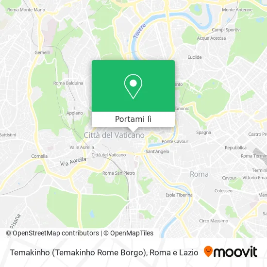 Mappa Temakinho (Temakinho Rome Borgo)