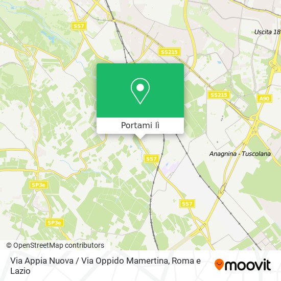 Mappa Via Appia Nuova / Via Oppido Mamertina
