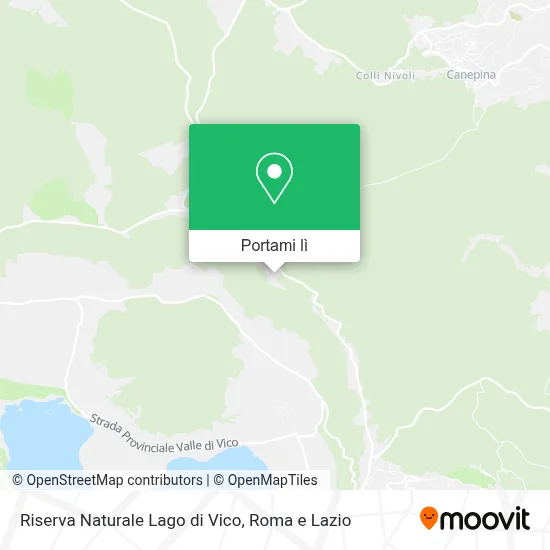 Mappa Riserva Naturale Lago di Vico