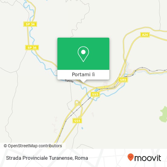 Mappa Strada Provinciale Turanense