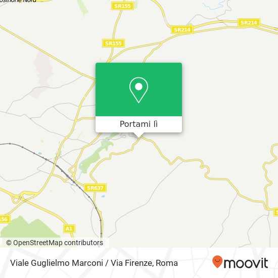 Mappa Viale Guglielmo Marconi / Via Firenze