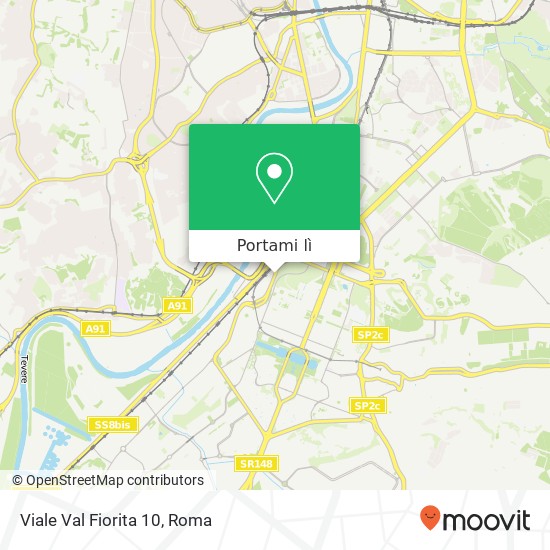 Mappa Viale Val Fiorita  10