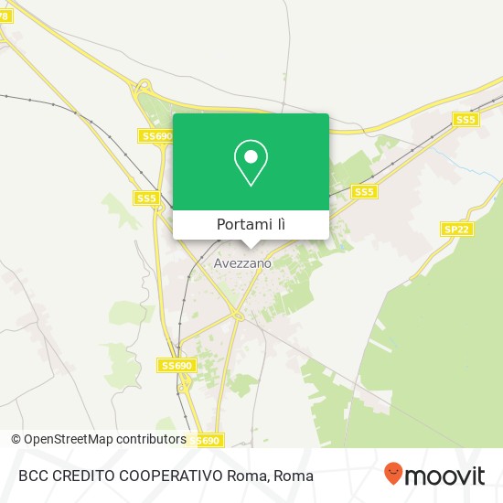 Mappa BCC CREDITO COOPERATIVO Roma