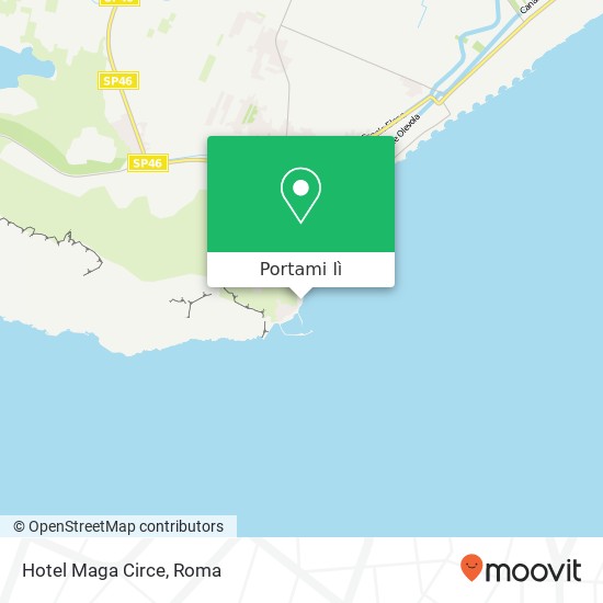 Mappa Hotel Maga Circe