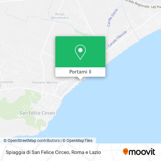 Mappa Spiaggia di San Felice Circeo