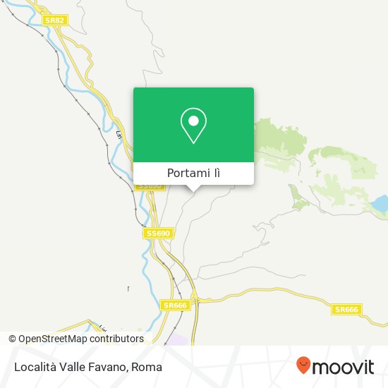 Mappa Località Valle Favano