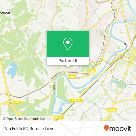 Mappa Via Fulda 52