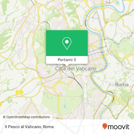 Mappa Il Pesco al Vaticano