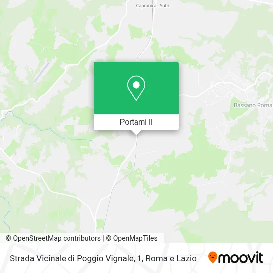 Mappa Strada Vicinale di Poggio Vignale, 1