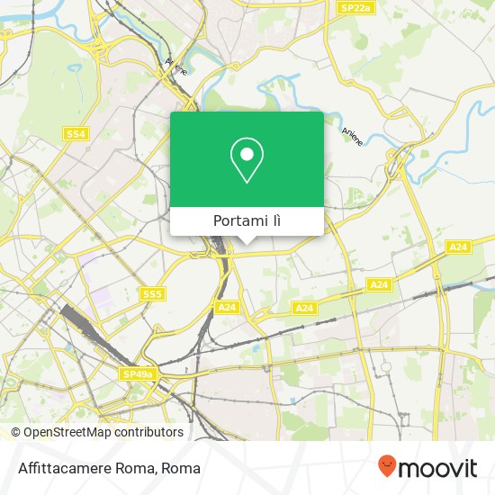 Mappa Affittacamere Roma