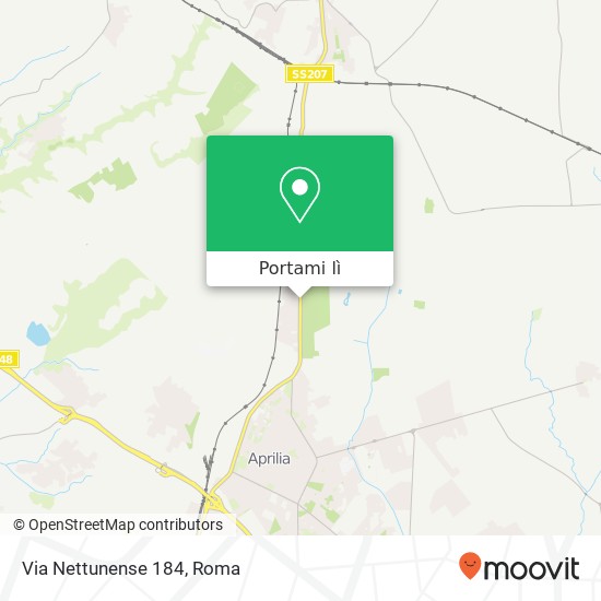 Mappa Via Nettunense 184