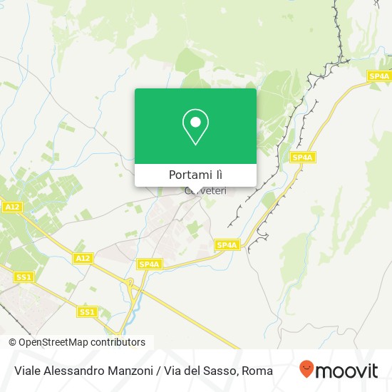 Mappa Viale Alessandro Manzoni / Via del Sasso