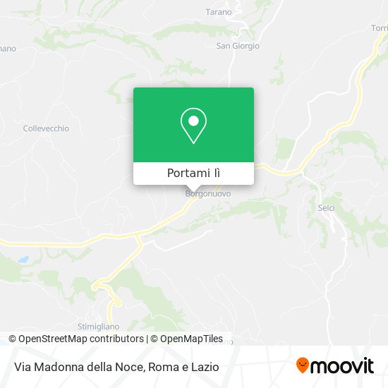 Mappa Via Madonna della Noce
