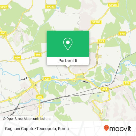 Mappa Gagliani Caputo/Tecnopolo