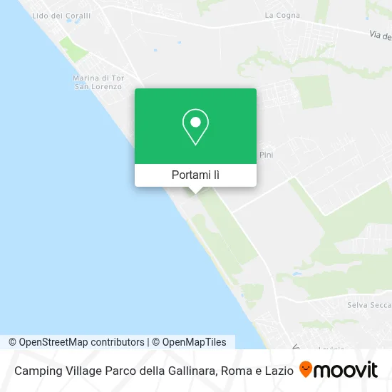 Mappa Camping Village Parco della Gallinara