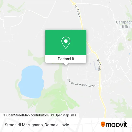 Mappa Strada di Martignano