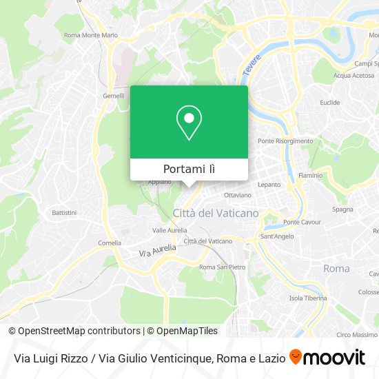Mappa Via Luigi Rizzo / Via Giulio Venticinque
