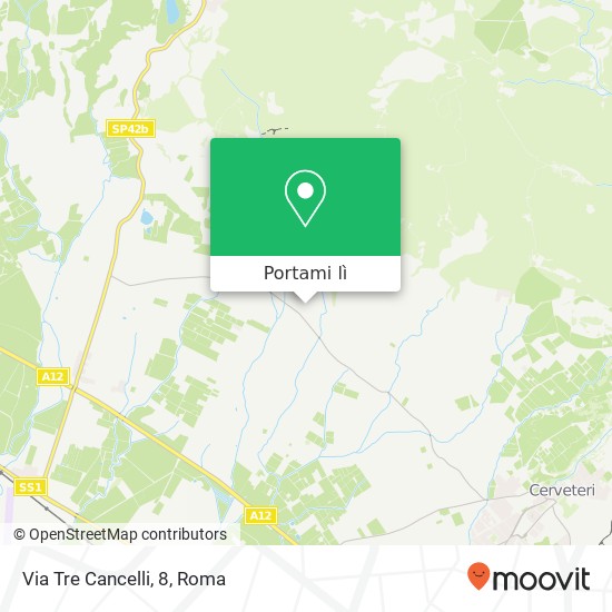 Mappa Via Tre Cancelli, 8