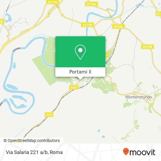 Mappa Via Salaria 221 a/b