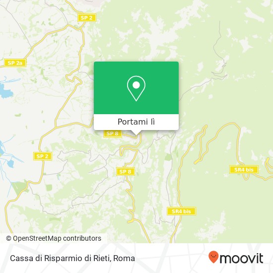 Mappa Cassa di Risparmio di Rieti