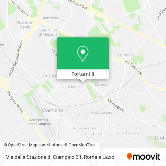 Mappa Via della Stazione di Ciampino 31