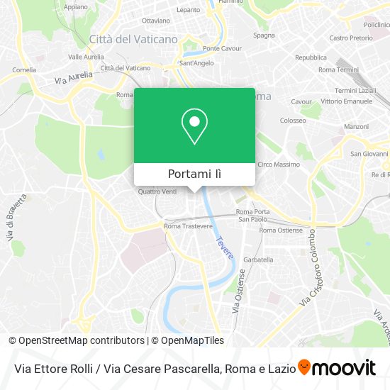 Mappa Via Ettore Rolli / Via Cesare Pascarella