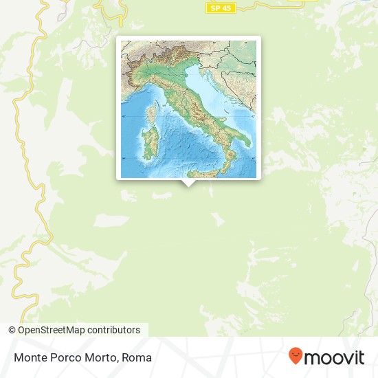 Mappa Monte Porco Morto