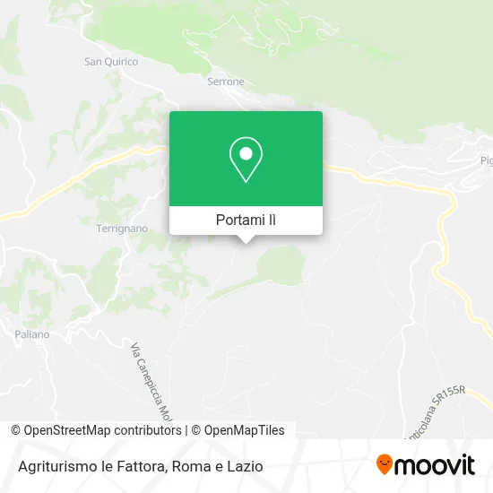 Mappa Agriturismo le Fattora