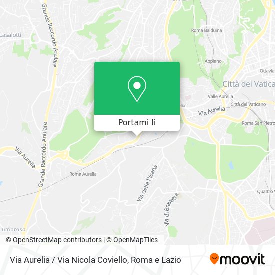 Mappa Via Aurelia / Via Nicola Coviello