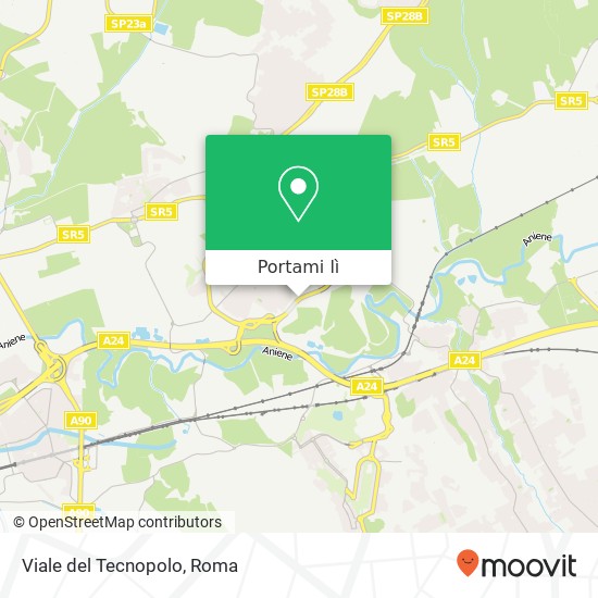 Mappa Viale del Tecnopolo